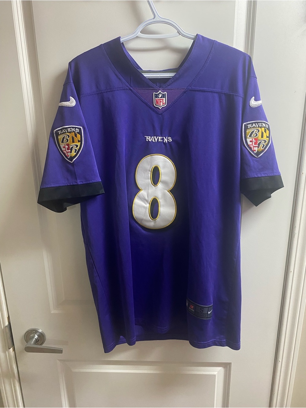 Vintage Nike Baltimore Ravens Lamar Jackson Football Jersey Sz Sm/Med